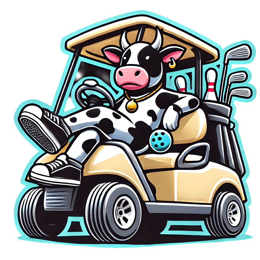 Golfin Cow